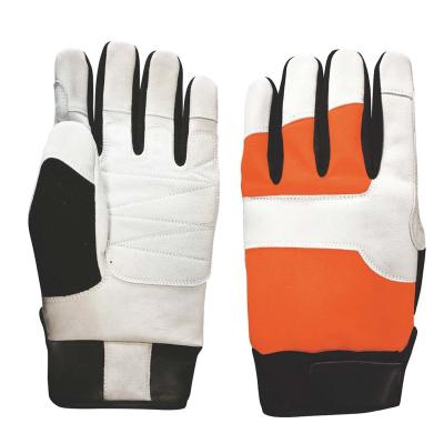 China CLASS 2 EN388 4142X Chainsaw Safety Gloves For Logging for sale