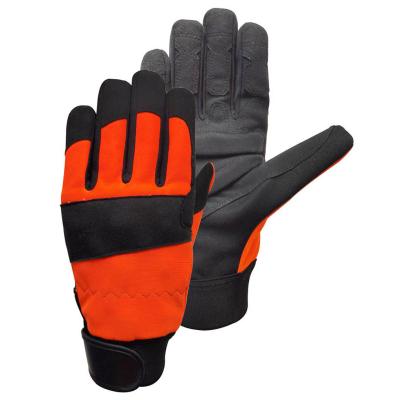 China Hysafety CAT III EN 388 2016 Chainsaw Safety Gloves Rope Climbing Gloves for sale