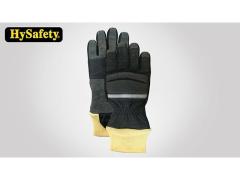 NFPA & AS/NZS Fire Fighter Glove Cowhide /Kangaroo With Reflective Belt