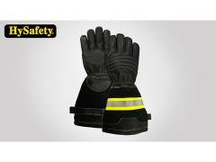 EN659/GOST R Certificate Firefighter Gloves Long Cuff With Reflective Tape