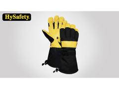 Outdoors Five fingers Leather Ski Gloves Deerskin Ski Gloves Hysafety brand