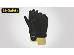 Flame Retardant Structural Firefighting Gloves Cowsplit Shell Wristlet Cuff