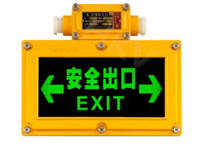 China IP65 LED Exit Signs With Emergency Lighting In Aviation Aluminum Housing for sale