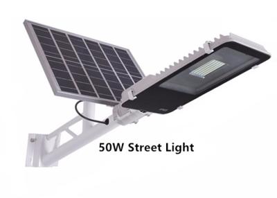 China Smart Solar Powered Outdoor Street Lights 50W Light Control For Road Yard for sale
