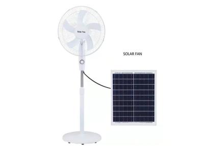 China 16 Inch 12V DC Solar Fan Solar Powered AC DC Rechargeable Fan With Solar Panel for sale