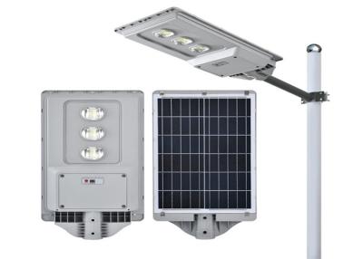 China 300w o ABS Smd integrou as luzes de rua postas solares Ip65 impermeável do diodo emissor de luz exteriores à venda