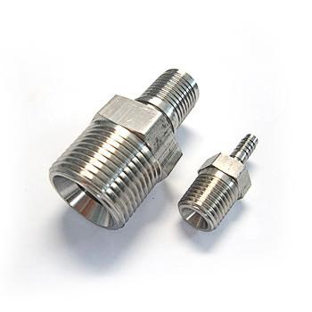China stainless steel threaded connector nipple for sale