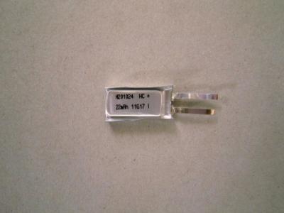 China Lithium Polymer Battery   201024  capacity   22mAh for  wearable  device with  IEC 62133 UL for sale