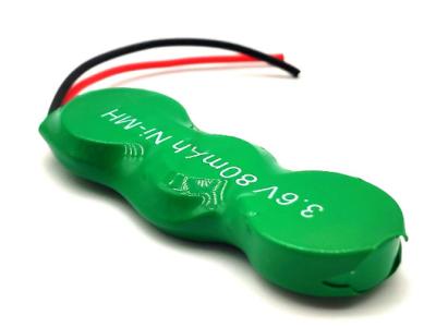 China Customized 80mAh NiMH Button Cell 1.2V 2.4V 3.6V NIMH Rechargeable Batteries à venda