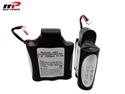 China Car tracker use 3.6V 12.3Ah ER18505 plus HPC1520 Lisocl2 Primary Lithium Ion Battery 10 Years Shelf Life for sale