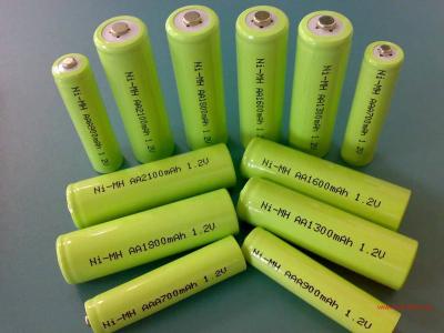 China Green 1.2V DVD NIMH Rechargeable Battery AA 2700mAh With ROHS for sale