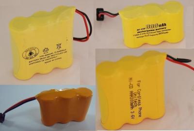 China baterías recargables AA300 de 3.6V NICD para el teléfono inalámbrico en venta