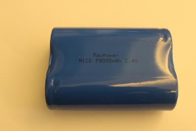 China 2.4V Nicd Battery Packs , F8000mAh Batteries For Wireless Microphone UL CE for sale