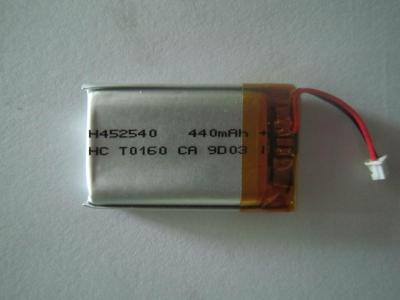China Cell Phone Cells , Vedio Camera 440mah 3.7v Lithium Polymer Batteries High Energy for sale