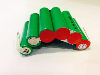 China 1200mAh Safety NIMH Rechargeable Battery Pack 7.2V Arc Shape , Small Battery Packs for sale