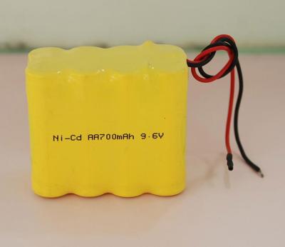 China 9.6V AA Nicd Energizer Rechargeable Batteries 700mAh For Hotel Phone , Dect Phone for sale
