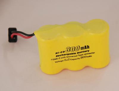 中国 高圧 2/3AA 300mAh Nicd 電池は普遍的なコネクターによって詰まります 販売のため