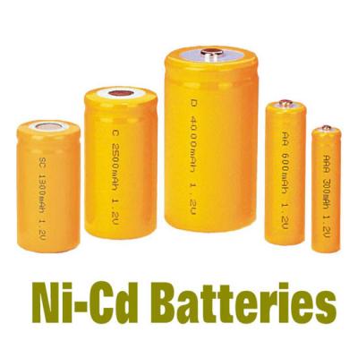 China A bateria de NiCd embala AAA300MAH, poder do apoio de baterias recarregáveis à venda