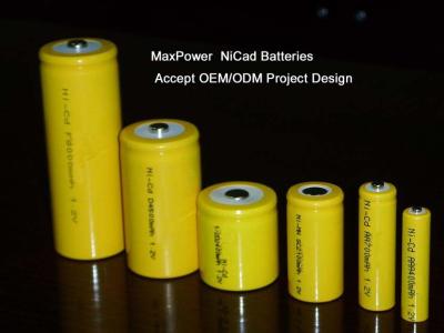 China Customized 1.2Volt NiCd Rechargeable Batteries SC 2000MAH For Baby Monitor for sale