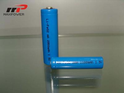 중국 AAA LiFeS2 1100mAh 1.5V 1 차적인 리튬 건전지 고열 판매용