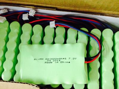 China baterías recargables de 1600mAh 7.2V AA NIMH, OEM de la batería de litio de la cámara en venta
