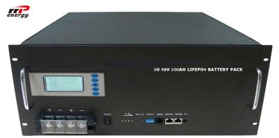 중국 통신 지원 위탁 lifepo4 건전지 5U 48V 100Ah 수용량 LCD 디스플레이 판매용