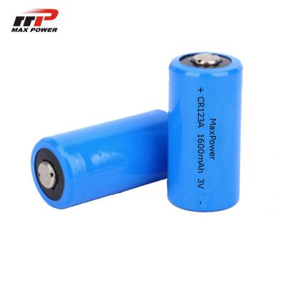 China CR123A 1600mAh Li Mno2 Battery , 3.0V PTC Primary Lithium Battery Long Life for sale