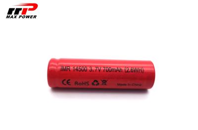 China electric shaver battery 15C Lithium Ion Rechargeable Batteries High Drain 14500 IMR for sale