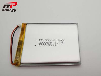 China MSDS UN38.3 CE CB 3.7V 3000mAh Lithium Ion Polymer Rechargeable Battery for sale