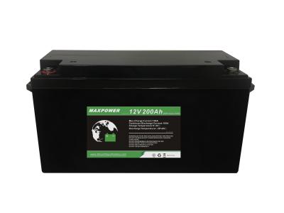 China Deep Cycle Lithium LiFePo4 Battery Lead Acid Replacement 12V 200Ah 2 Years Warranty for sale