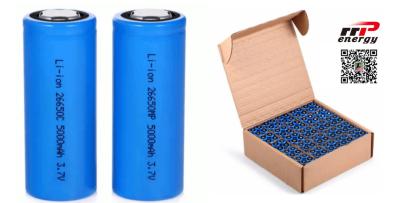 China EV Scooter Lithium Ion Rechargeable Batteries 3.7V 26650 5000mAh for sale