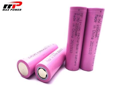 China 2200mAh 3.7V 18650 Lithium Ion Batteries With BIS IEC2133 for sale