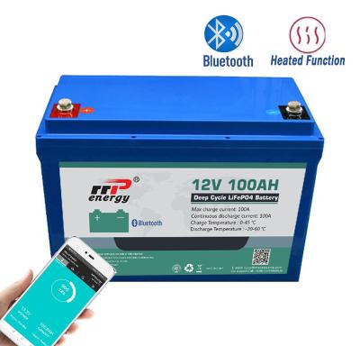 Китай Батарея лития BMS Bluetooth CC-CV 12V 100Ah Lifepo4 продается