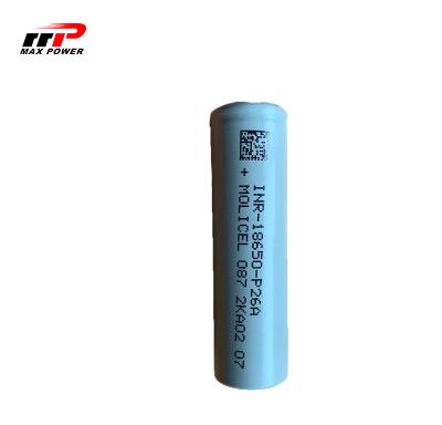 China 35A 3.7V 2600mAh Rechargeable Lithium Battery INR18650 P26A for sale