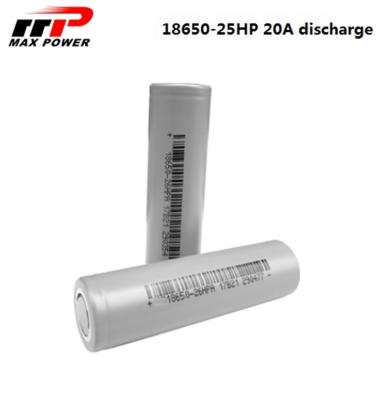 China 25HP 2450mAh Lithium Ion Rechargeable Batteries 18650 Li ion Cell for sale