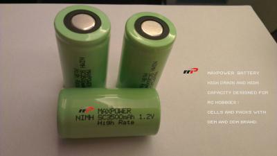 China SC3500mAh 1.2V NIMH Rechargeable Batteries R/C CARS HELICOPTER for sale