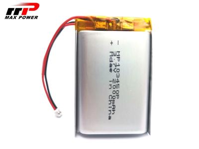 China 103450P 2000mah 3.7V Li Polymer Battery With UL-CER Zustimmung zu verkaufen