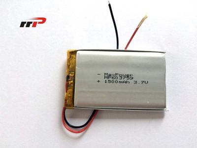 China Energy Saving Lithium AA Polymer Battery High Rate 3.7V 1500mAh for sale