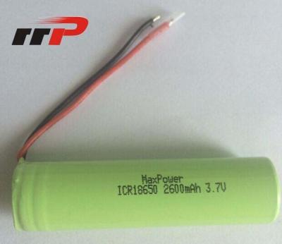 China 18650 UL ICEL ROSH de las baterías recargables 3.7V de la ión de litio 2600mAh en venta