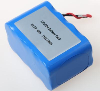 China 25.6V 6Ah LiFePO4 Battery Pack 32700 8S1P Custom Lithium Battery for sale