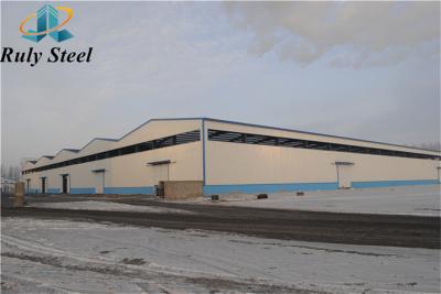 China IndustrySteel Poultry House Multiple Span Prefab Steel Structure for sale