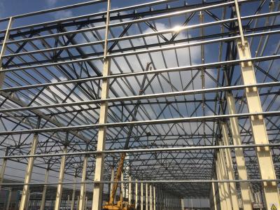 中国 Prefabricated Steel Frame Construction Easy to Assemble Corrugated Metal Building Steel Structure Warehouse 販売のため