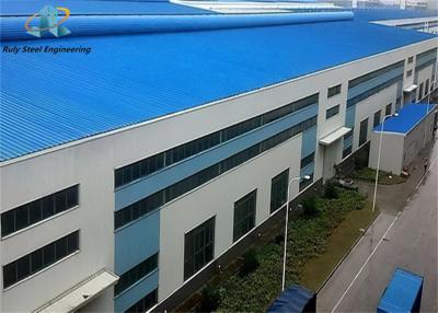China Hot Sale Prefabricated Steel Structure Large Span Warehouse Workshop Factory Building With Gutter Cement Construction for sale