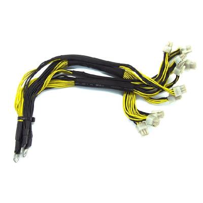 China Power Supply AC DC Power Cord 6 Pin 10 PCI-E Connector 18 AWG For Bitmain APW3 APW7 for sale