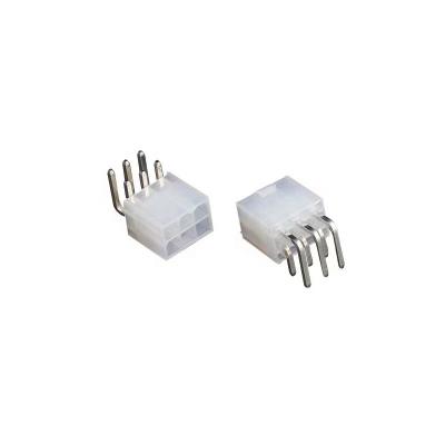 China Female 5569 6 Pin Header Connector , Right Angle Control Board Connectors for sale