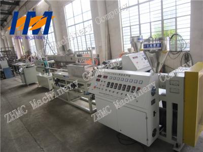 China White Plastic Profile Extrusion Line , PC PMMA round Tube Extrusion Machine for sale