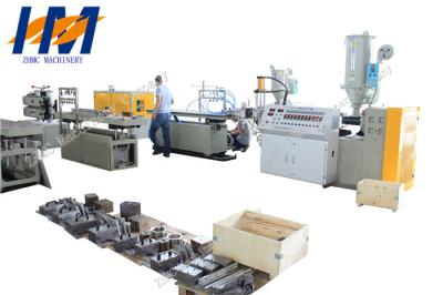 China Two Extruder PVC Profile Production Line Vented Type 37 KW Motor Power for sale