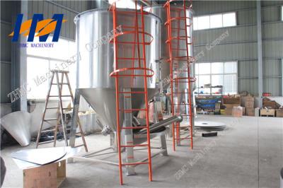 China Automatic Plastic Vertical Mixer , Vertical Stainless Steel Mixer With Heating Function for sale