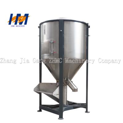 China machine van de de Kleurenmixer van 1000 kg/u koppelt de Plastic Verticale met Verwarmend/Drogend Kanonvat terug Te koop