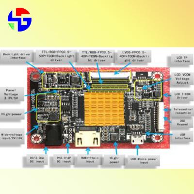 China LCD Screen 16.7M HDMI Driver Board USB Micro 5V Voltage Input TTL Interface for sale